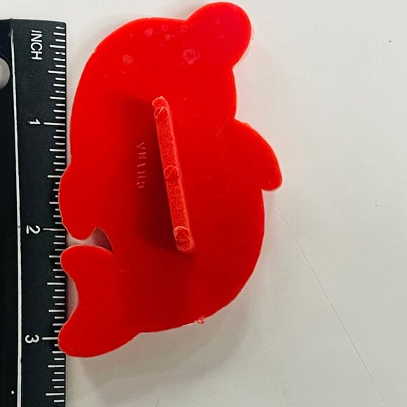 Dolphin Shaped Red Ocean Imprint Cookie Cutter 3 Inch - Picture 5 of 5